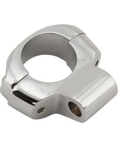 TWO PIECE ADJUSTABLE MOUNTING CLAMP CHROME